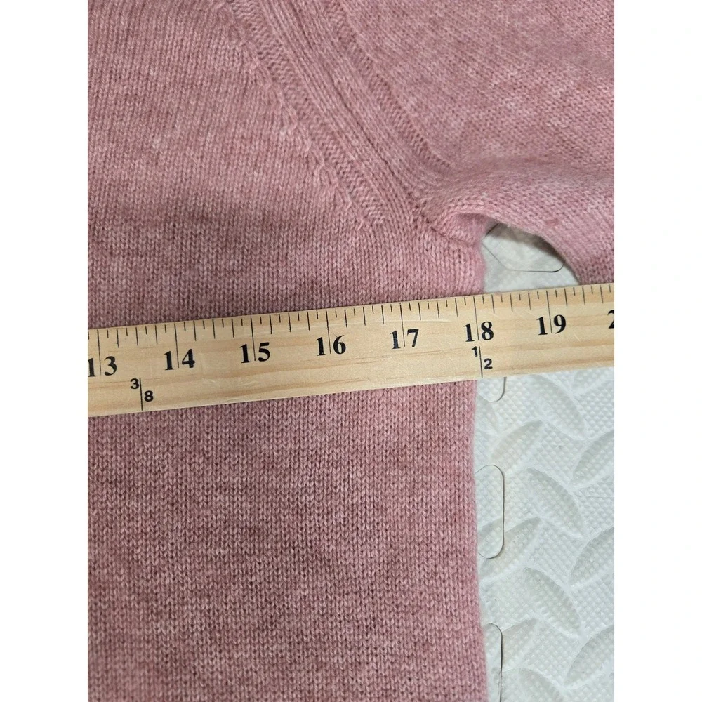 Brochu Walker Pink Wool Cashmere Layered Look Sweater Womens Medium Quiet Luxury